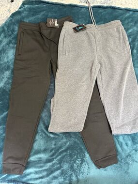 Cozy Jogger Pants - Gray and Black (S)